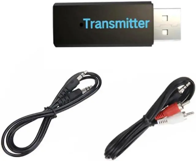 Alt view image 2 of 6 - Bluetooth USB Transmitter Adapter Wireless Transmitter Audio Cable Stereo 3.5mm Audio Transmission USB Sender for TV Computer