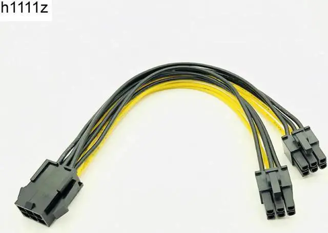 Main image of Computer Cable & Connectors PCI Express PCIE 6 Pin to Dual 6Pin VGA Graphics Card Video Card Adapter Power Supply Cable 20cm