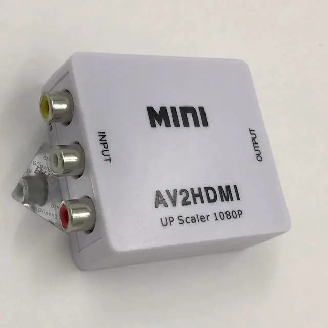 Alt view image 3 of 6 - AV to HDMI Converter RCA to HDMI Aapter 720P 1080P CVBS L/R Female to Female Adapter for PC DVD HDTV 1Pcs