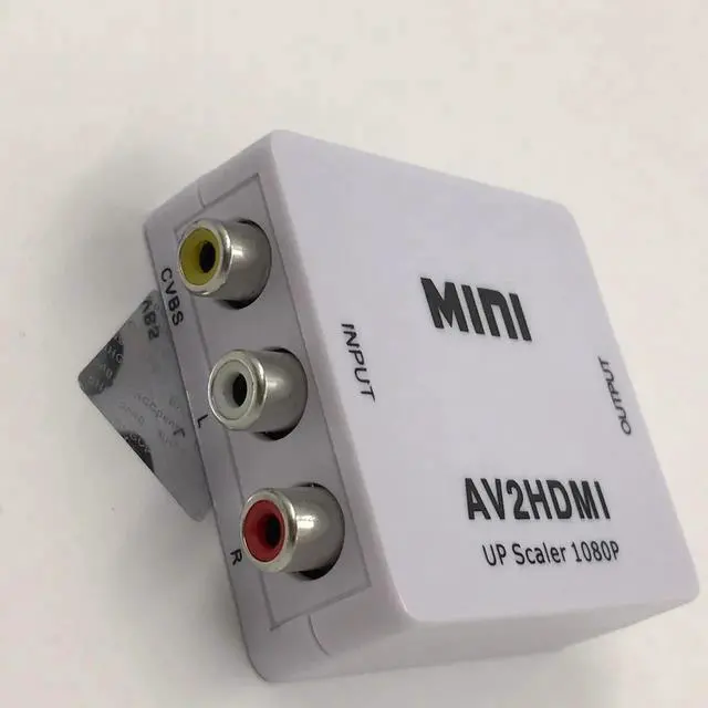 Alt view image 6 of 6 - AV to HDMI Converter RCA to HDMI Aapter 720P 1080P CVBS L/R Female to Female Adapter for PC DVD HDTV 1Pcs