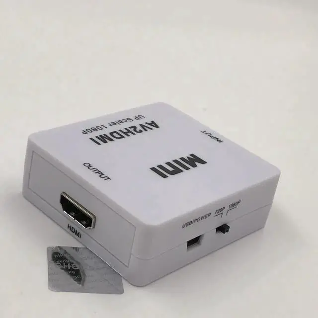 Alt view image 2 of 6 - AV to HDMI Converter RCA to HDMI Aapter 720P 1080P CVBS L/R Female to Female Adapter for PC DVD HDTV 1Pcs