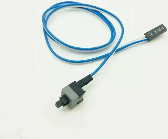 Alt view image 4 of 6 - 10Pcs 2Pin 50cm SW PC Power Cable on/off Push Button ATX Computer Switch Wire Power SW Switch Cable Re start Cord for BTC Mining