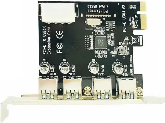 Alt view image 5 of 6 - PCI e to USB Expansion Card 4 Port USB 3.0 PCI Express Expansion Card USB PCI E Adapter USB 3 PCIE Converter for Win 10