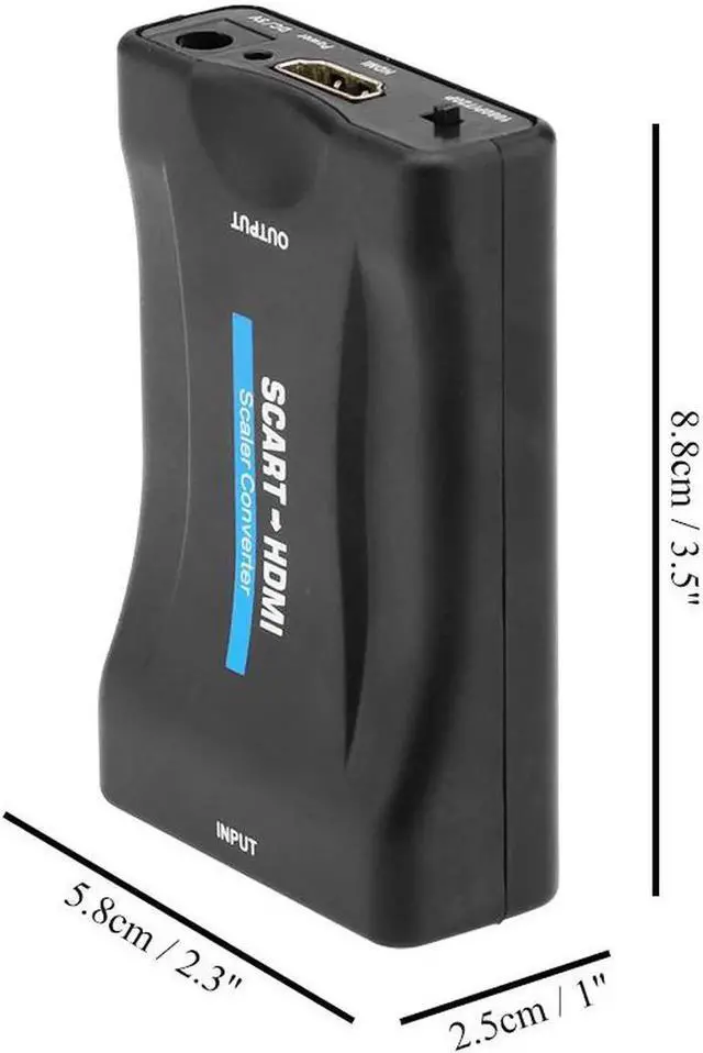 Alt view image 6 of 6 - Powstro Scart to HDMI Vedio Audio Converter 1080P 720P Scart Female to Male HDMI to Scart Adapter for HD TV DVD Sky Box