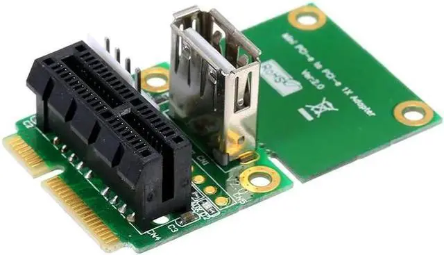 Alt view image 6 of 6 - Mini PCI-E to PCI-E PCI-E 1X to Half/Full Mini PCI-E Adapter Card Converter mini PCIe adapter