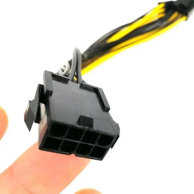 Alt view image 6 of 6 - Computer Accessories 25cm PCI-e 8pin to Dual 8Pin/ PCIE 8pin-2x(6+2pin) Graphics Video Card Power Cable PCI-E L0313