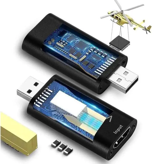 Alt view image 5 of 7 - 1080p USB2.0 HDMI Capture Card 1 Channel HDMI Video Capture Card Live Recording Box Audio Video Capture Card Portable USB HD Video Capture Card
