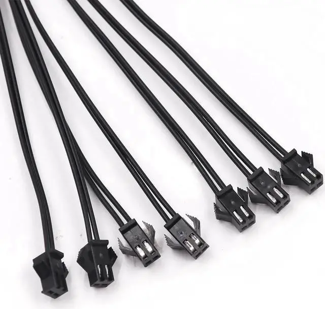 Alt view image 3 of 3 - 2Pin jst Splitter 1 to 7 EL Wire Connector for One Inverter Connect Male to Female Connector SM Leadwire Cable for EL Wire Neon Light