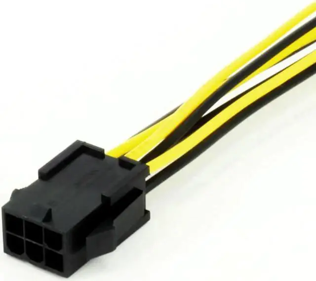 Alt view image 5 of 6 - 8 Pin Male to 6 Pin Female Molex IDE Express Power Extension Cable Adapter for CPU Video Card PCI-E Power