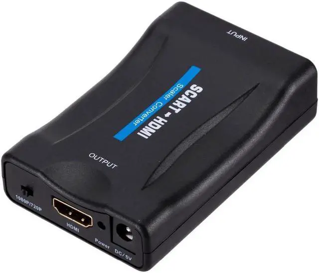 Alt view image 3 of 5 - 1080P SCART To HDMI Video Audio Upscale Converter Adapter for HD TV DVD for Sky Box STB Plug and Play with Charging Cable