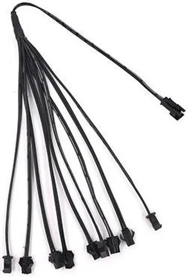 Main image of 2Pin jst Splitter 1 to 9 EL Wire Connector for One Inverter Connect Male to Female Connector SM Leadwire Cable for EL Wire Neon Light