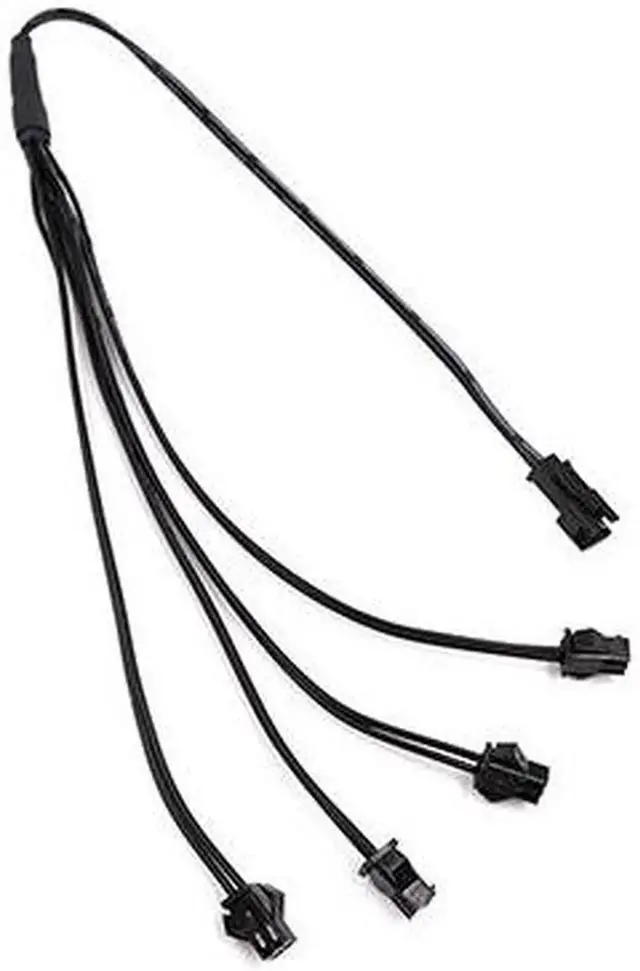 Main image of 2Pin jst Splitter 1 to 4 EL Wire Connector for One Inverter Connect Male to Female Connector SM Leadwire Cable for EL Wire Neon Light