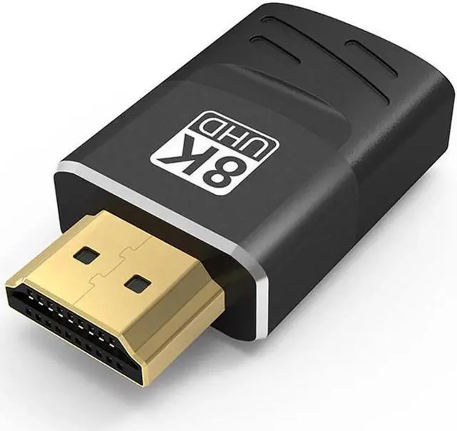 Alt view image 7 of 7 - 8K HDMI Male to Female Adapter HD HDMI Adapter Connected to TV Monitor Supports 8K Video Audio Output