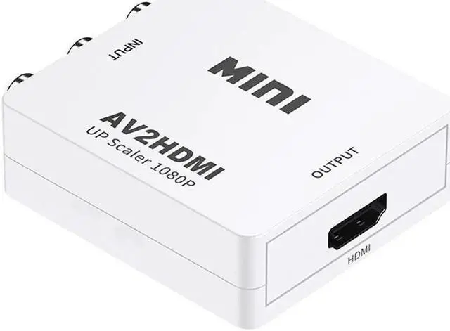 Alt view image 4 of 7 - RCA to HDMI Converter 1080P RCA CVBS AV to HDMI Video Audio Adapter For PS2 Xbox VHS VCR Support PAL/NTSC