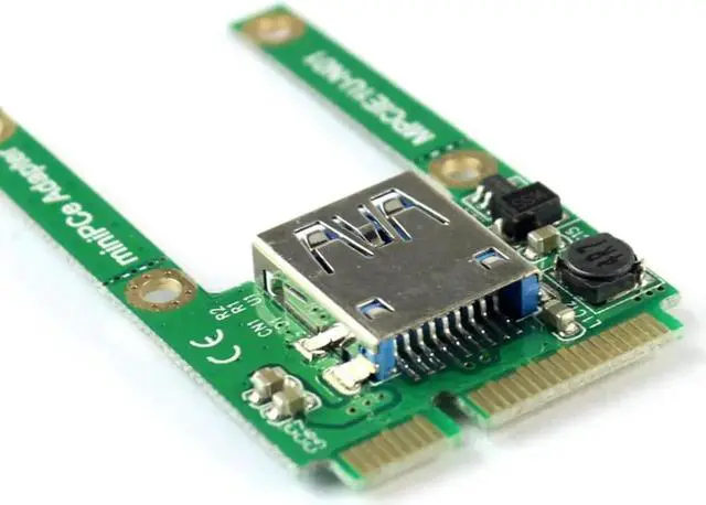 Alt view image 4 of 5 - Mini PCI-E Card Slot Expansion to USB 2.0 Interface Adapter Riser Card MPCIE to USB Convertor Extension Card mpci-e