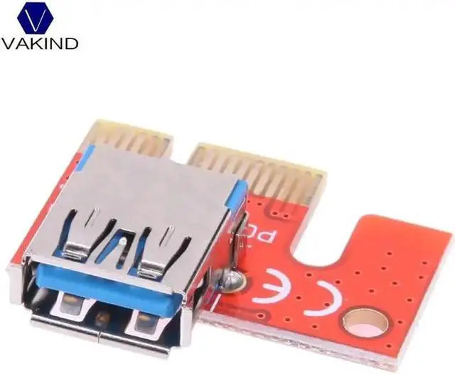 Alt view image 2 of 6 - 007S PCI-E PCIE PCI Express 1X To 16X Riser Card Adapter SATA 15pin Port With USB3.0 Cable 60cm For BTC Miner Mining