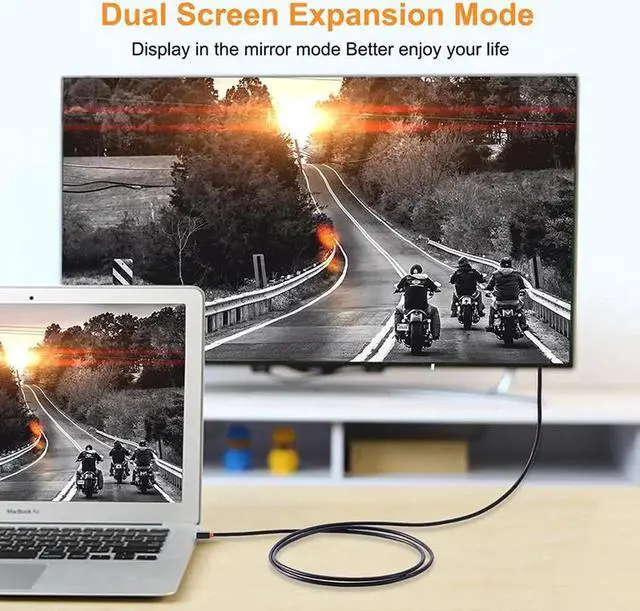 Alt view image 5 of 6 - Mini DP to HDMI Cable 4K DP to HDMI Adapter HDMI DisplayPort Cable for 2K*4K TV Lenovo Computer MacBook N043