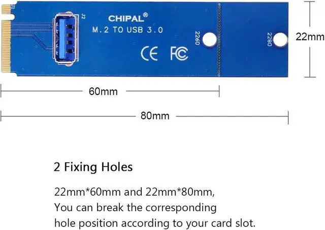 Alt view image 6 of 6 - NGFF M.2 to USB 3.0 Transfer Card M2 M Key to USB3.0 Adapter for PCI E 1x to 16x Riser Card For Bitcoin Litecoin Miner