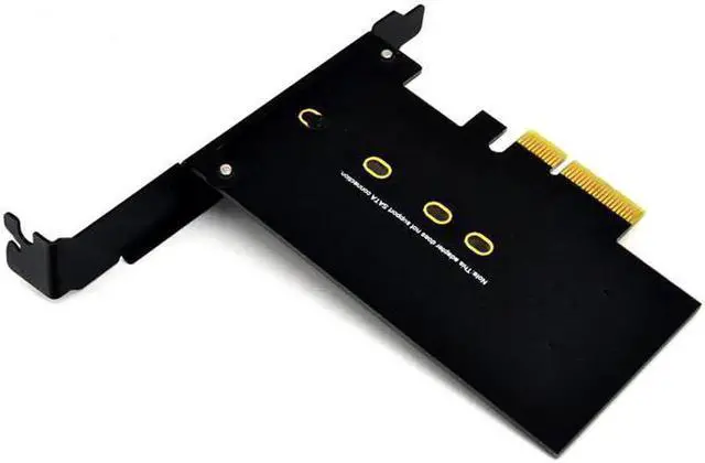 Alt view image 2 of 6 - PCI-Express PCI-E 3.0 X4 to M.2 NGFF M Key Slot Converter Adapter Card M2 Nvme PCIE SSD Riser Card for Desktop 2280 2230 2242