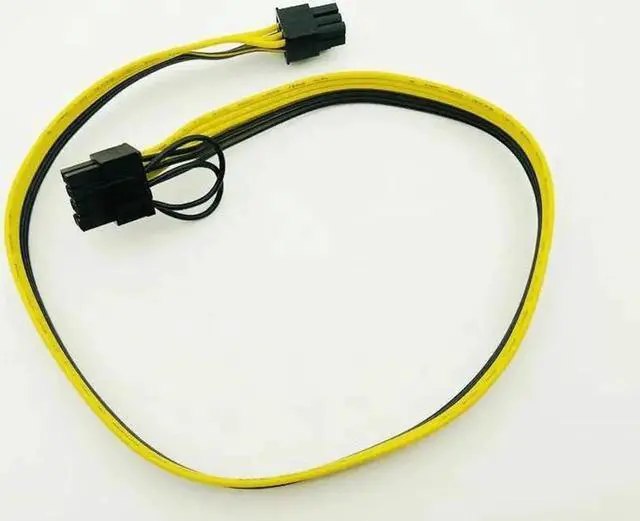 Alt view image 3 of 6 - 6Pin to 8Pin (6P+2P) Cable Server Power Conversion Board Video Card Module Wire Cable 60CM Splitter Cables for BTC Miner Mining