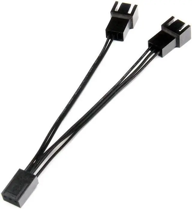 Alt view image 2 of 2 - 10cm 3pin PWM 1 to 2 Fan Splitter Extension Adapter Cable