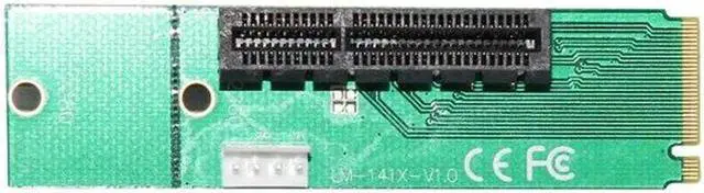 Alt view image 3 of 6 - NGFF M2 to PCI-e 4x Slot Riser Card M key M.2 Port to PCIE expansion card PCI Express adapter Convertor