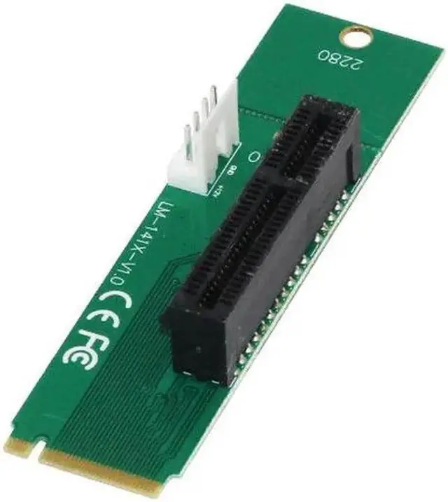 Alt view image 4 of 6 - NGFF M2 to PCI-e 4x Slot Riser Card M key M.2 Port to PCIE expansion card PCI Express adapter Convertor