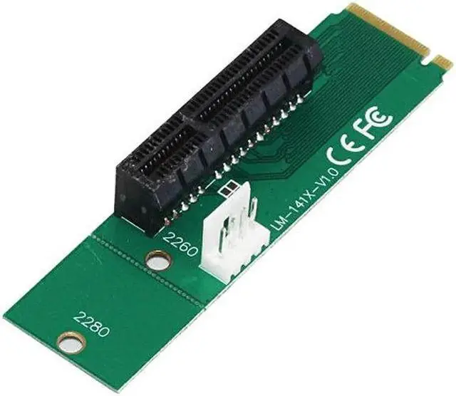 Alt view image 2 of 6 - NGFF M2 to PCI-e 4x Slot Riser Card M key M.2 Port to PCIE expansion card PCI Express adapter Convertor