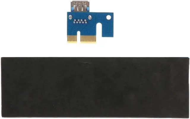 Alt view image 6 of 6 - PCI-E PCI E Express 1x to 16x graphics Card Riser Card Adapter USB 3.0 Cable SATA to 4Pin IDE Molex Power Supply For BTC Miner