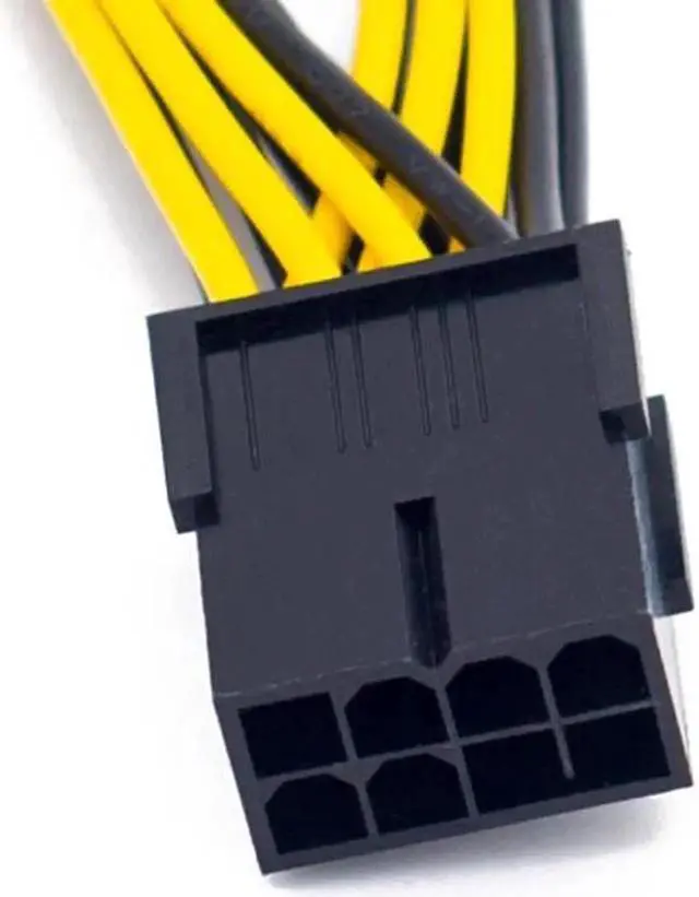 Alt view image 3 of 6 - PCI-Express PCIE 8 Pin to Dual 8 (6+2) Pin VGA Graphic Video Card Adapter Power Supply Cable 20cm