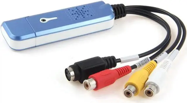 Alt view image 5 of 5 - Portable EasyCap USB 2.0 Capture Card Adapter TV Video Audio VHS to DVD HDD Converter with Disc Capture 1 Channel Video