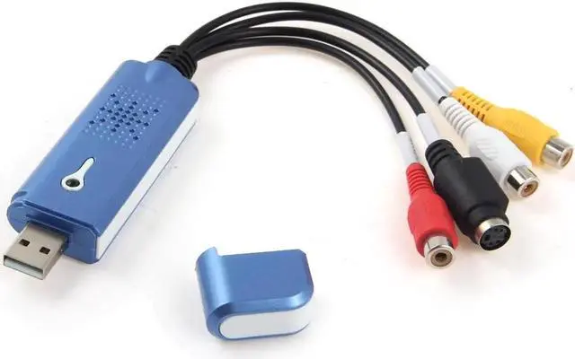 Alt view image 3 of 5 - Portable EasyCap USB 2.0 Capture Card Adapter TV Video Audio VHS to DVD HDD Converter with Disc Capture 1 Channel Video