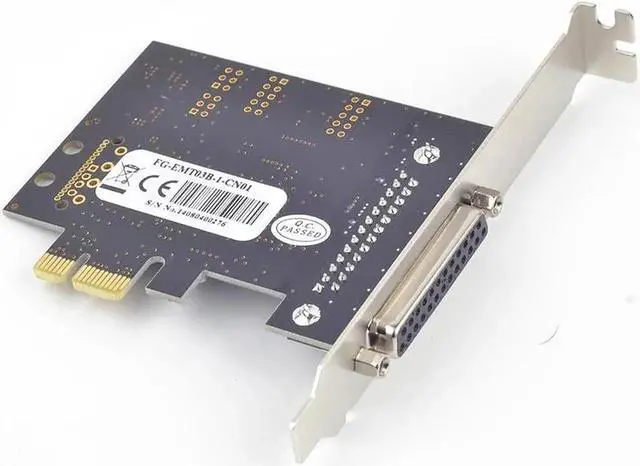 Alt view image 3 of 6 - MosChip MCS9900 PCIE PCI express to 1 Parallel DB25 Port Adapter PCI-e I/O Card