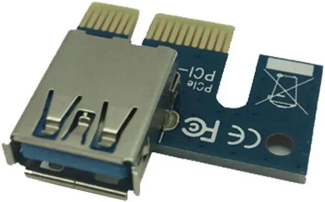 Main image of Riser Card PCI E 1X to 16X Graphics Extension Cable Mining Extended Line USB 3.0 PCI Express Card for BTC Mining