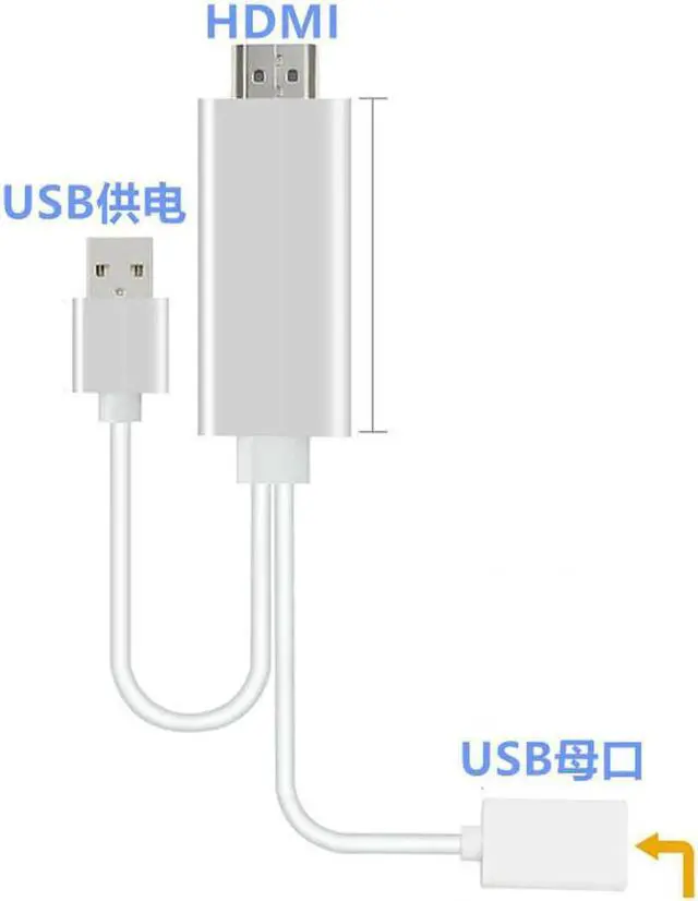 Alt view image 4 of 6 - 8 Pin To HDMI HDTV TV Digital AV Video Adapter HDMI Cable HDTV Smart Cable for Apple TV for iPhone 7 6 6S Plus ipad Mini 2 3 4