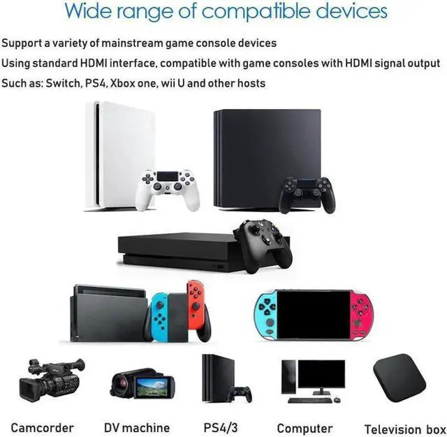 Alt view image 7 of 7 - 1080P 60Hz USB 3.0 Video Capture Card Video Game Live OBS Audio HDMI to USB Hub Plug And Play Broadcast Compatible with Windows Mac Os