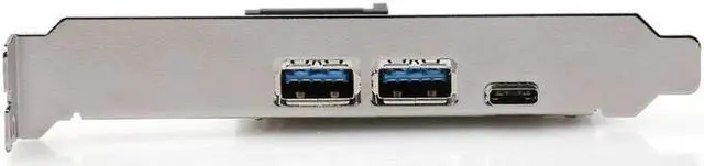 Alt view image 2 of 4 - PCIEU3A2CS USB 3.1 GEN 1(5Gbps)Type-C + 2 USB 3.0 Type-A PCI-e Express Card Desktop PCI Express Add On Card Adapter,Power by SATA