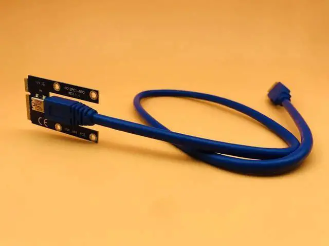 Alt view image 4 of 6 - Mini Card PCI 1x to PCI Express x16 Riser Card for Laptop External Graphics Card GDC Miner mini PCIe to PCIe Slot for BTC Mining