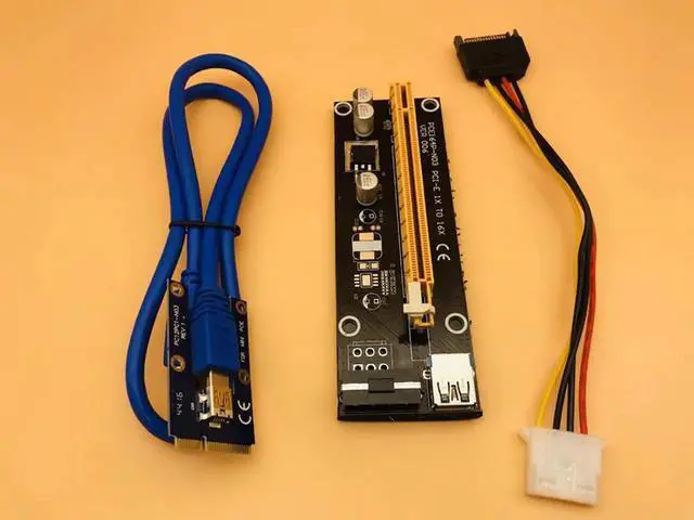 Alt view image 3 of 6 - Mini Card PCI 1x to PCI Express x16 Riser Card for Laptop External Graphics Card GDC Miner mini PCIe to PCIe Slot for BTC Mining