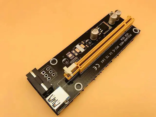 Alt view image 6 of 6 - Mini Card PCI 1x to PCI Express x16 Riser Card for Laptop External Graphics Card GDC Miner mini PCIe to PCIe Slot for BTC Mining