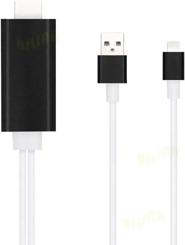 Alt view image 3 of 5 - Best Quality hdmi cable 2M 1080P 8 Pin Lighting To HDMI HDTV TV Adapter USB Cable For iPhone 5 5C 5S 6 6S Plus