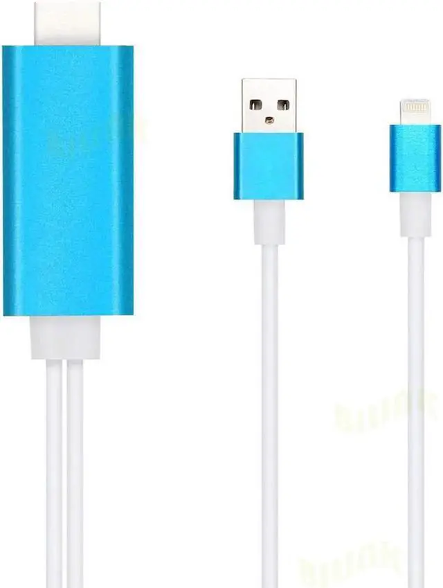 Alt view image 5 of 5 - Best Quality hdmi cable 2M 1080P 8 Pin Lighting To HDMI HDTV TV Adapter USB Cable For iPhone 5 5C 5S 6 6S Plus