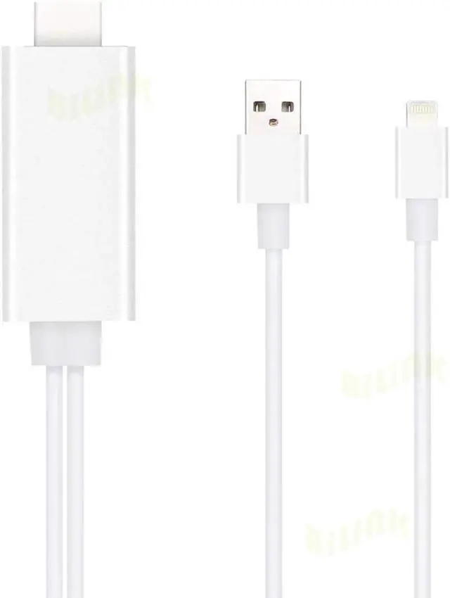 Alt view image 4 of 5 - Best Quality hdmi cable 2M 1080P 8 Pin Lighting To HDMI HDTV TV Adapter USB Cable For iPhone 5 5C 5S 6 6S Plus