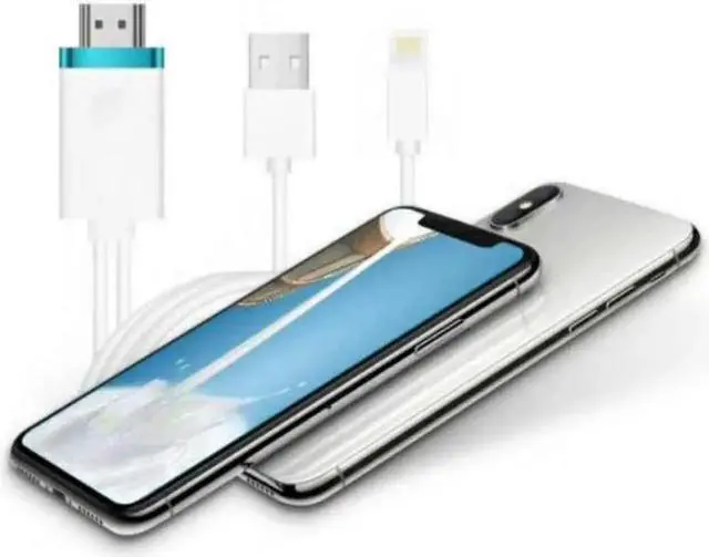 Alt view image 4 of 6 - 2M Cigital AV adapter Line for iPad to TV HDMI Cables For Lightning USB to HDMI Cable HDTV TV for Apple iPhone X 8 7Plus