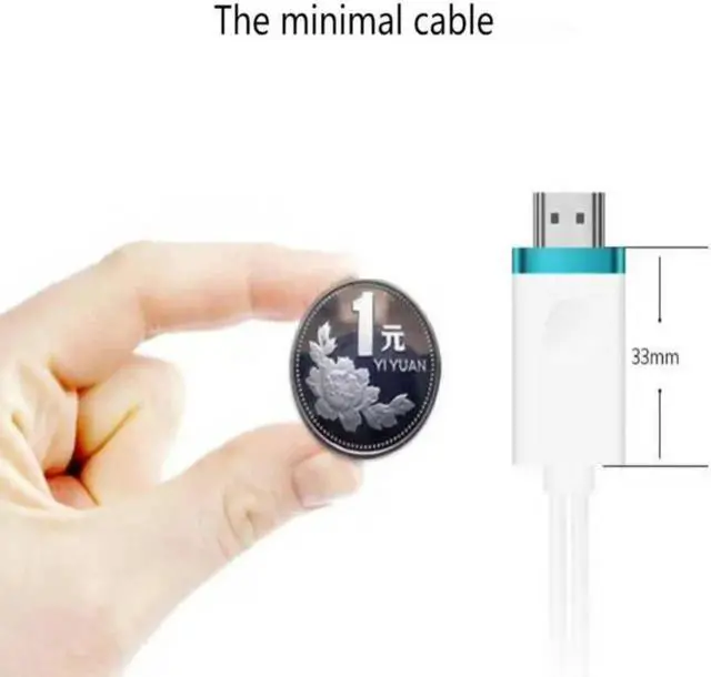 Alt view image 3 of 6 - 2M Cigital AV adapter Line for iPad to TV HDMI Cables For Lightning USB to HDMI Cable HDTV TV for Apple iPhone X 8 7Plus