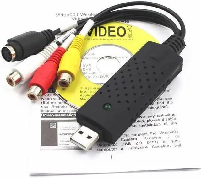 Alt view image 2 of 7 - USB 2.0 Video Adapter Audio Video Capture Card Converter, VHS/ VCR/ Hi8 to Digital DVD Grabber Adapter Support Windows 10/8/7/XP