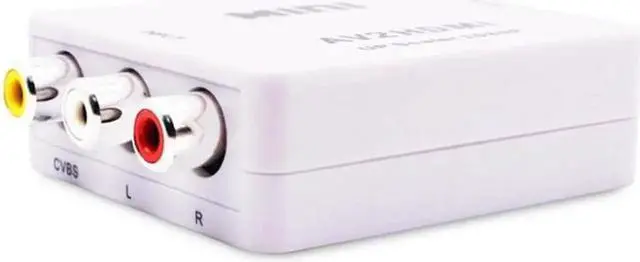 Alt view image 2 of 6 - RCA to HDMI 720P 1080P Up Scaler AV2HDMI Mini AV to HDMI Signal Converter Adapter for TV,VHS VCR,DVD Records,+USB Cable+Gift Box