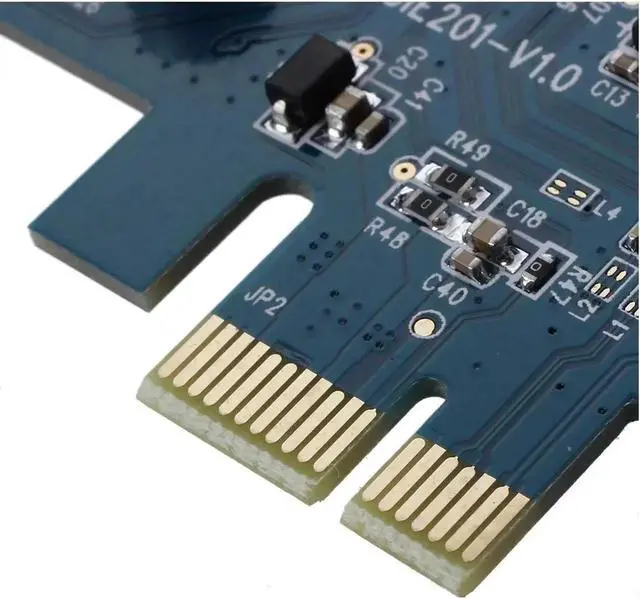 Alt view image 5 of 6 - USB 3.0 4-Port PCI Express PCI-E Card Super Speed 5Gbps with 4 Pin Power Adapter