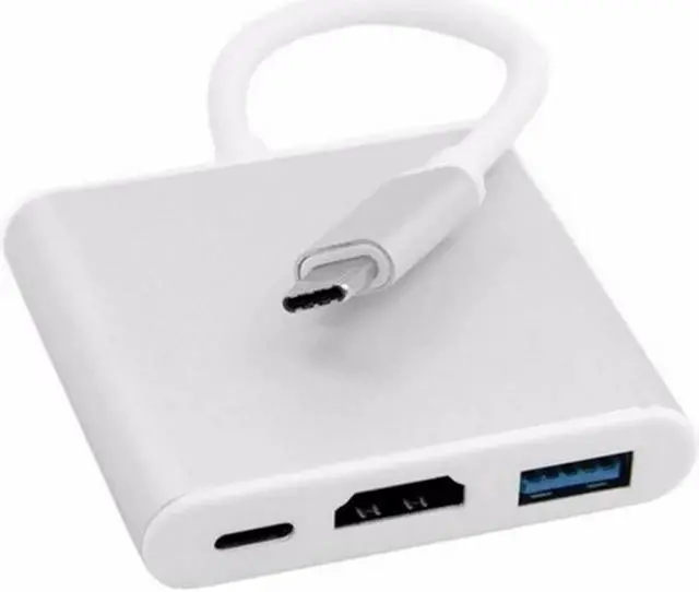 Alt view image 4 of 5 - USB Type C To HDMI USB 3.0 Charging Adapter Converter USB-C Hub Adapter for MacBook Pro Pixel Huawei Samsung TYPE-C TO HDMI