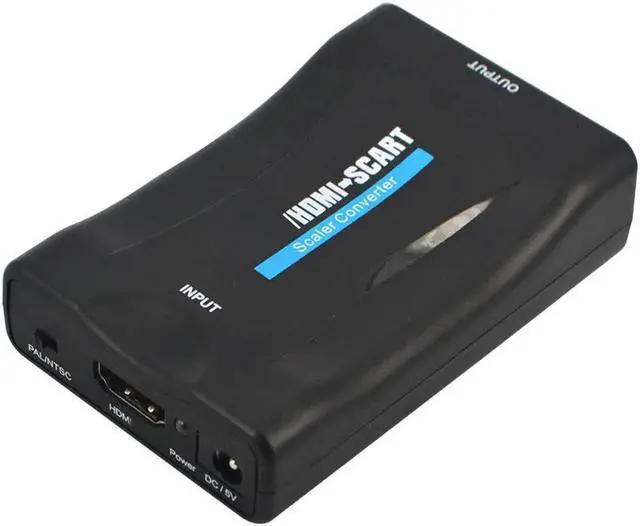 Alt view image 4 of 6 - Aomoproing HDMI 1080P Connector HDMI To Scart Converter AV signal adapter converter  HDMI To Scart Converter HD Receiver signal adapter converter For Phone TV with power adapter support HDMI 1080p AV